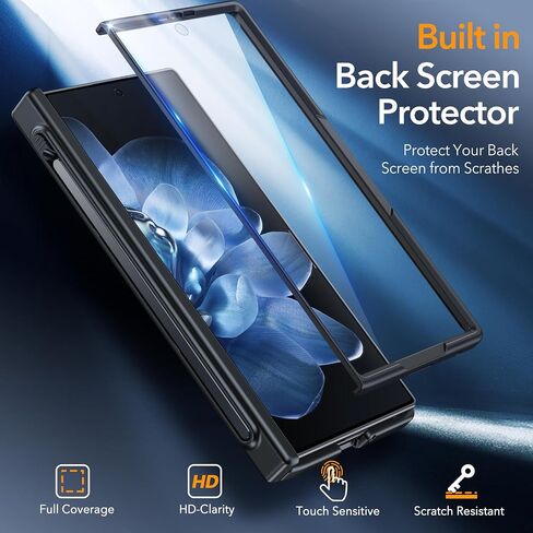 Oneagle Magnetic for Samsung Galaxy Z Fold 7 Case Built in Screen Protector Translucent [Fit for MagSafe] [S Pen Holder Slot] [Hinge Protection] MIL-Grade Shockproof Matte Case for Galaxy Z Fold 7 in Saudi Arabia