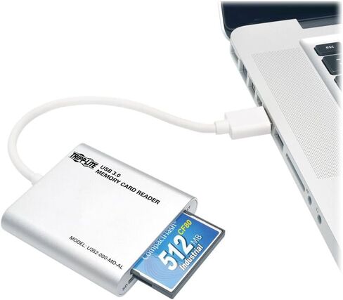 TRIPP LITE U352-000-MD-AL USB 3.0 READER ، 5GBPS Aluminium Expression ، SD/MICROSD/SDHC/SDXC ، Compactflash ، MMC ، كابل متكامل ، حزمة رعاية سحابية مسبقة ما قبل التكوين مؤهلة (حزمة واحدة) in Saudi Arabia