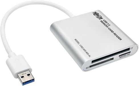 TRIPP LITE U352-000-MD-AL USB 3.0 READER ، 5GBPS Aluminium Expression ، SD/MICROSD/SDHC/SDXC ، Compactflash ، MMC ، كابل متكامل ، حزمة رعاية سحابية مسبقة ما قبل التكوين مؤهلة (حزمة واحدة) in Saudi Arabia
