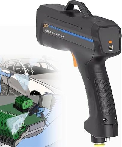 Upgrade Handheld Ionizing Air Gun - Static Eliminator with Adjustable Air Volume, Hook Function for Effective Static Removal - Perfect for Electronics & Industrial Use in Saudi Arabia