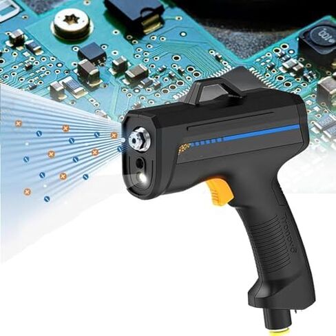 Handheld Ion Balance Anti-Static Gun with Trigger Lock & Dust Detection Light, Efficiently Eliminates Static for Electronics, Cars, and Sensitive Surfaces - A-Nozzle Design in Saudi Arabia