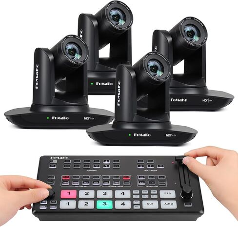 Fomako 30x Zoom Zoom Ndi PTZ Camera ، AI Auto-Tracking Gen 3 ، للبث الطبي والعلمي المباشر بما في ذلك تسجيل التجربة المختبرية والتركيب الجراحي (FMK30UH NDI-BX4+M1) in Saudi Arabia