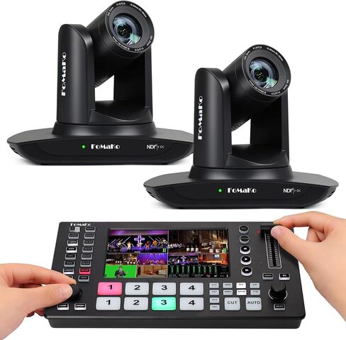 Fomako 30x Optical Zoom Ndi PTZ Camera ، AI Auto-Tracking Gen 3 ، للأحداث الخيرية البث المباشر: المزادات الخيرية ، وجمع التبرعات ، وحملات الوعي. (FMK30UH NDI-BX2+M3) in Saudi Arabia