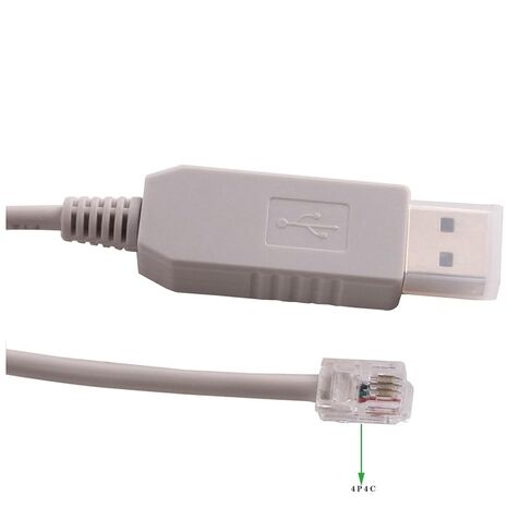 USB إلى RJ9 4P4C RS232 كابل التحكم التسلسلي للتلسكوب الاستوائي IEQ30 CEM25 CEM60 IEQ45 (5M) in Kuwait