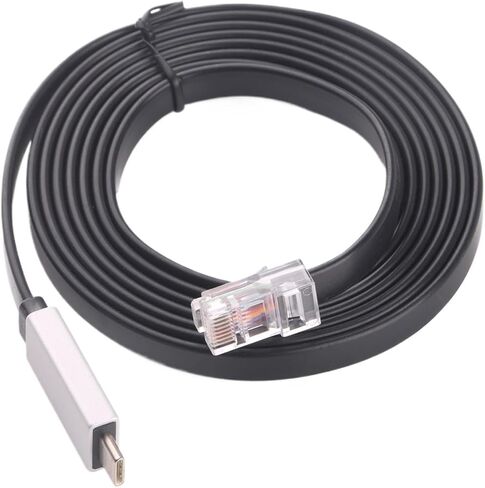 1pc USB Type-C to RJ45 Rollover Console Cable RS232 Serial Adapter for Routers Switches in Win 7 8 10 11 in Saudi Arabia