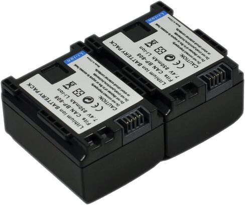 Compatible bp-809 Battery for bp-819 bp-827 Digital Camera Video Camcorder (2X Battery+Charger AC/DC Single) in Saudi Arabia