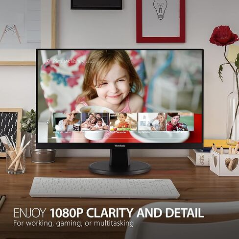 ViewSonic VA2247-MH 22 Inch Full HD 1080p Monitor with 100Hz, FreeSync, Ultra-Thin Bezel, HDMI, VGA (Renewed) in Saudi Arabia
