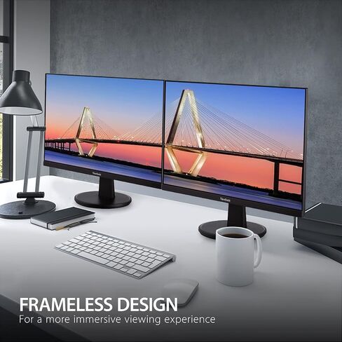 ViewSonic VA2247-MH 22 Inch Full HD 1080p Monitor with 100Hz, FreeSync, Ultra-Thin Bezel, HDMI, VGA (Renewed) in Saudi Arabia
