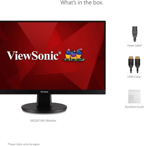 ViewSonic VA2247-MH 22 Inch Full HD 1080p Monitor with 100Hz, FreeSync, Ultra-Thin Bezel, HDMI, VGA (Renewed) in Saudi Arabia