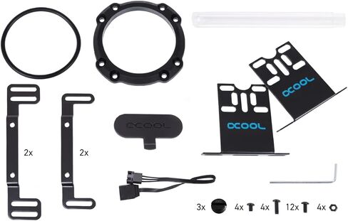 Alphacool 13326 Eisbecher Aurora D5 acetal/glas - 250mm incl. Alphacool VPP Apex D5 in Saudi Arabia