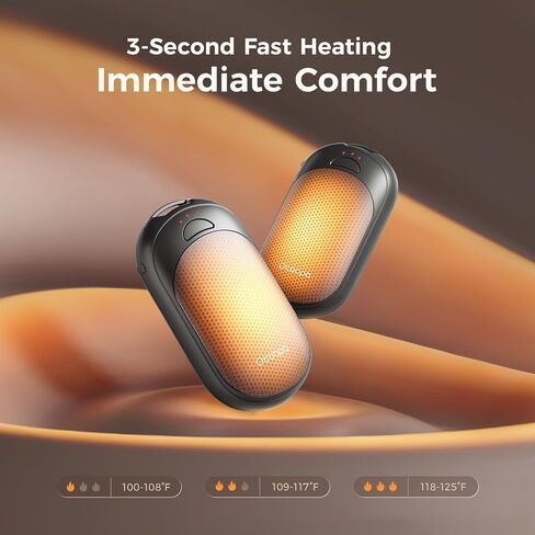 ocoopa 2in1 سخانات اليد المغناطيسية القابلة لإعادة الشحن 2 حزمة، سخان اليد الكهربائي، سخان يعمل ببطارية الجيب، معتمد من ul، 3 إعدادات للحرارة، هدايا تقنية للرجال، محفظة يجب أن تمتلكها، أساسيات، ut3 لايت in Kuwait