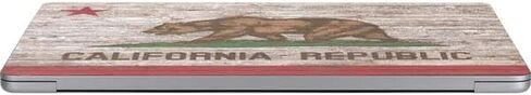 Skinit Decal Laptop Skin Compatible with MacBook Air 13in M4 (2025) - Hawaiian Flag Dark Wood Design in Saudi Arabia