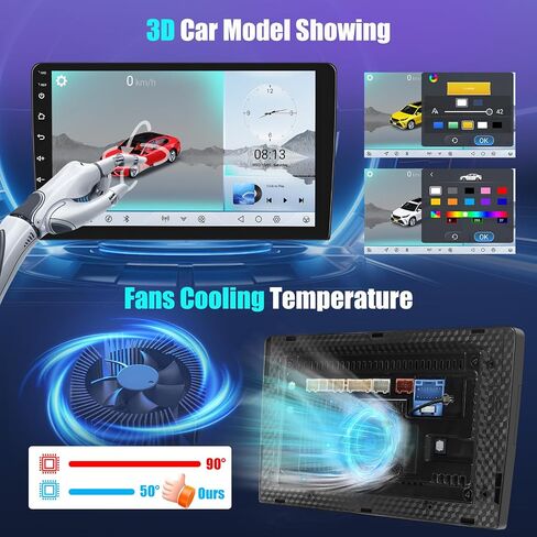 راديو ستيريو للسيارة 2+64G Android 13 CarPlay لسيارة Honda Civic 2012-2015 (LHD)، شاشة لمس عالية الدقة 9 بوصة متوافقة مع Android Auto، كاميرا احتياطية AHD، وصلة مرآة، GPS، WiFi، FM RDS in Kuwait
