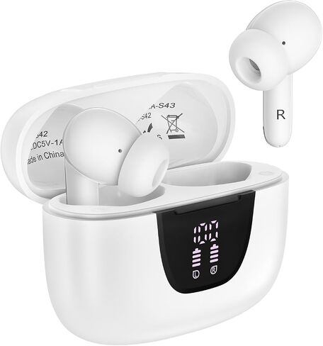 Samsung Earbuds Wireless Bluetooth Ear Buds for Galaxy A17 A16 5G Z Fold7 Z Flip7 FE A36 A56 A26 S25 Ultra, Waterproof Headphones in-Ear Earphones with Mic 48H Earpods with LED Display Charging Case in Kuwait