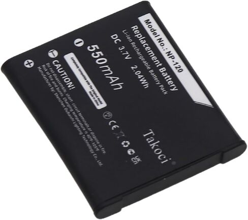 3.7V 550mAh استبدال NP-120 ، NP-120DBA بطارية متوافقة مع Ca'Sio ExiLim Ex-Ex-S200bk ، Ex-S200 ، Ex-S200BE ، Ex-S200BK ، EX-S200EO ، EX-S200PK ، EX-S200SR ، EX-ZS10 ، EX-ZS10BE ، EX-ZS10PK in Kuwait