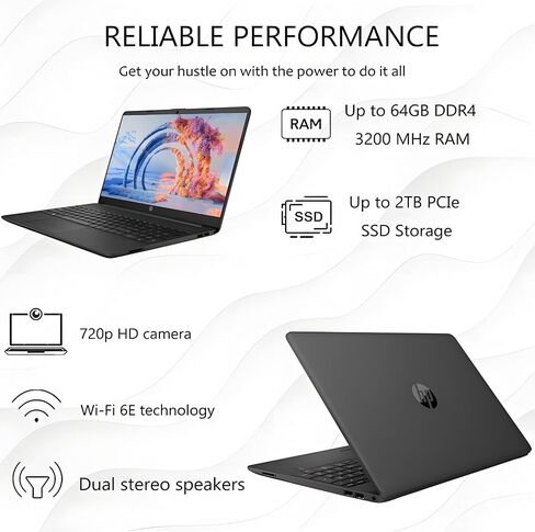 HP Business Laptop (تشمل MS Office 365) ، معالج AMD Ryzen 5 5500U 6-CORES ، 16 جيجا بايت ذاكرة الوصول العشوائي 512GB SSD ، 15.6 " in Saudi Arabia