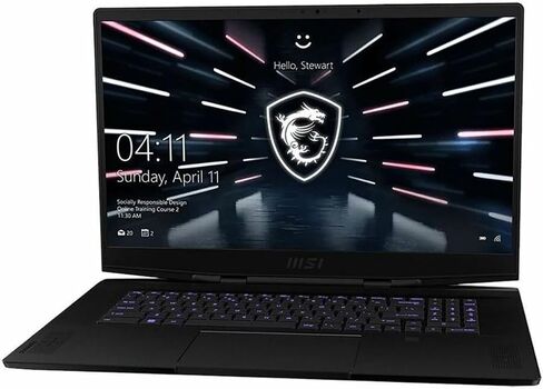 MSI Stealth GS77 Gaming Laptop: Intel Core I7-12700H GeForce RTX 3060 ، 17.3 "FHD ، 144Hz ، 16GB DDR5 ، 1TB NVME SSD ، USB-Type C ، Thunderbolt 4 ، CNC Aluminum ، Win 11 Home: Core Black 12ue-046 in Saudi Arabia