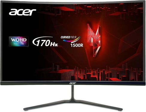 acer Nitro ED270U 27 inch WQHD Gaming Monitor 170Hz 2560x1440 1ms Response Time (Renewed) in Saudi Arabia