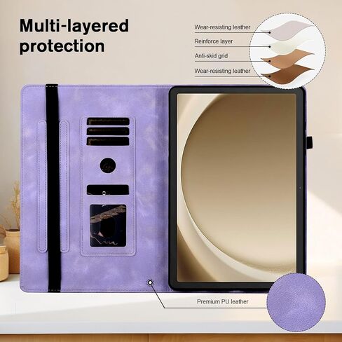 Case for Google Pixel Tablet 11 Inch 2023 Release, Slim PU Leather Folio Cover with Multi-Angle Stand and Pen Holder, Purple in Saudi Arabia