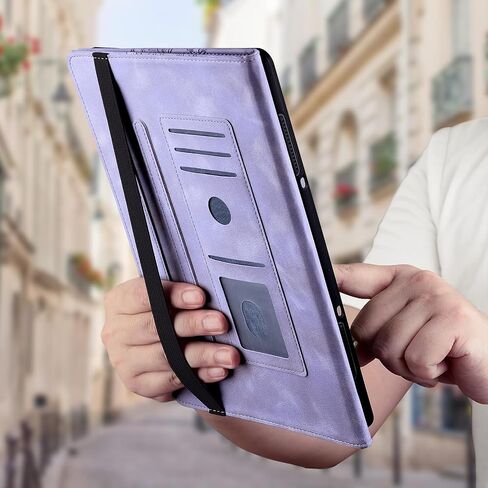 Case for Google Pixel Tablet 11 Inch 2023 Release, Slim PU Leather Folio Cover with Multi-Angle Stand and Pen Holder, Purple in Saudi Arabia