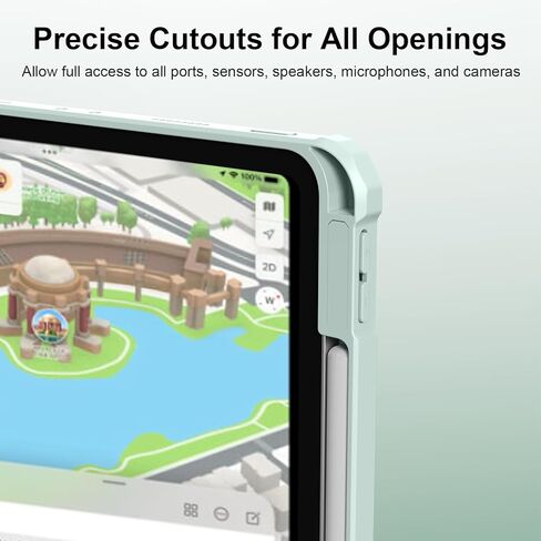 بالنسبة إلى IPAD Pro 11 Inch Case M4 (2024) GEN الخامس ، حالة ذكية واضحة واضحة مع إيقاظ النوم التلقائي والصدمة والإسقاط ، يدعم Pencil Pro و Pencil (USB-C) ، Pink in Kuwait