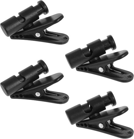 4 Pack Headphone Wire Clips Headset Cord Clips Earbud Cable Clip for Earphone Cable Cord Clamp Hooks Collar Clamp Earphone Winder for Clothing, Fit 0.5-3/2-4mm Headphone Wire in Saudi Arabia