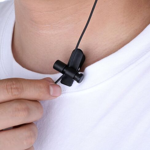 4 Pack Headphone Wire Clips Headset Cord Clips Earbud Cable Clip for Earphone Cable Cord Clamp Hooks Collar Clamp Earphone Winder for Clothing, Fit 0.5-3/2-4mm Headphone Wire in Saudi Arabia