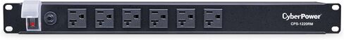 CyberPower CPS1220RM وحدة توزيع الطاقة الأساسية، 100-125 فولت/20 أمبير، 12 منفذًا، سلك طاقة 15 قدمًا، حامل 1U in Kuwait