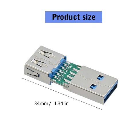 رأس محول محول USB3.0 من الذكور إلى نقل البيانات وشحن التوافق الواسع مع أجهزة USB in Kuwait