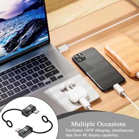 محول USB Type C ، محول USB المحمول مع Lanti-Lost Lanyard | موصل الهاتف الخليوي للمكاتب المنزلية أقراص أجهزة الكمبيوتر المحمولة in Kuwait
