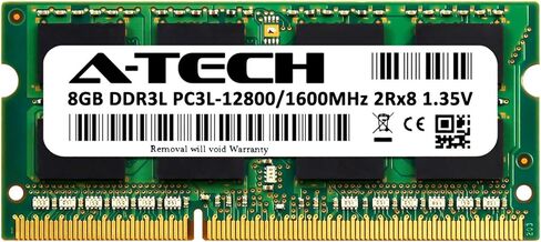 A-Tech 8GB RAM لـ Dell Inspiron 14 (3452) | DDR3 1600MHz SODIMM PC3-12800 204-PIN وحدة ترقية الذاكرة غير ECC in Saudi Arabia