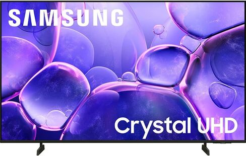 SAMSUNG UN65CU7000 65 inch Crystal UHD 4K Smart TV (2023) Bundle with Monster TV Full Motion Wall Mount for 32"-70" with 6 Piece Sound Reactive Lighting Kit in Saudi Arabia