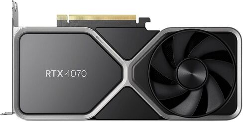 NVIDIA GEFORCE RTX 4070 بطاقة رسومات مؤسس (FE) - التيتانيوم والأسود (متجدد) in Kuwait