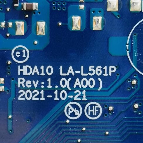 Replacement for Dell Chromebook 3110 Motherboard HDA10 LA-L561P N4500 Processor 4GB RAM 0G23WF G23WF in Saudi Arabia