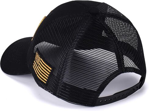 USA Trucker Hat for Men & Women American Flag Cap Adjustable Baseball Cap Mesh Snap Patriotic 3D Embroidered Cap in Saudi Arabia