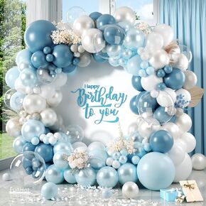 Blue & Yellow Balloon Arch Kit - Arch & Garland with Latex Balloons for Birthday, Baby Shower, Wedding & Anniversary in Kuwait