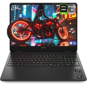 كمبيوتر محمول HP OMEN للألعاب، AMD Ryzen 9-8940HX، ذاكرة الوصول العشوائي DDR5 سعة 64 جيجابايت، 4 تيرابايت PCIe SSD، شاشة 16 بوصة 2K (1920x1200) 144 هرتز، Nvidia G-Force RTX 5060، لوحة مفاتيح بإضاءة خلفية، W11 Pro، أسود شادو in Kuwait
