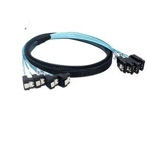 Sol*/id State Hard Drive Data Cord Blue Aluminum Foil Shield 90 Degrees SATA 3.0 Computer Motherboard S/AS Cord in Kuwait