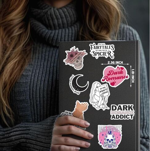 120 Piece Dark Romance Book Sticker Set - Bookish, Festival Themed Stickers for Kindle & More in Saudi Arabia