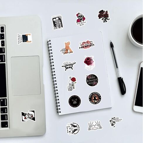 120 Piece Dark Romance Book Sticker Set - Bookish, Festival Themed Stickers for Kindle & More in Saudi Arabia