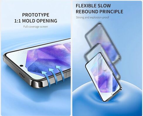 3pcs فيلم هيدروجيل مقاوم للغبار لـ Samsung Galaxy S25 Ultra 5G 6.9 "Soft TPU Screen Screen in Saudi Arabia