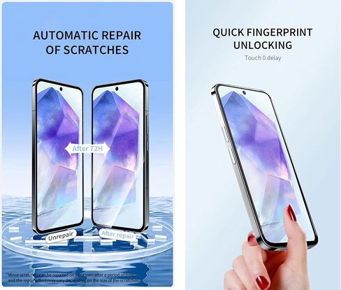 3pcs فيلم هيدروجيل مقاوم للغبار لـ Samsung Galaxy S25 Ultra 5G 6.9 "Soft TPU Screen Screen in Saudi Arabia