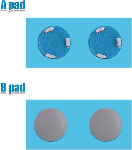 8pcs Rubber Feet Mat Replacement for Microsoft Surface Laptop 3 4 5, Diameter 0.35in, Slip-Resistant Laptop Case Bottom Rubber Feet Pad (Grey) in Kuwait