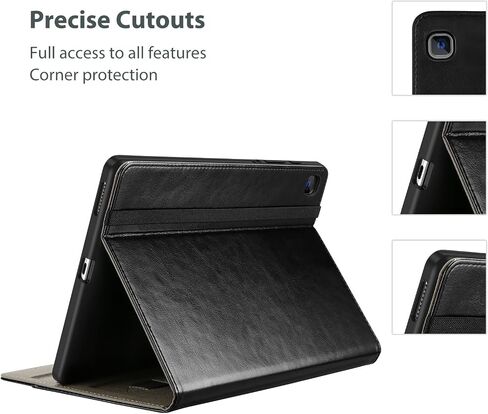 Procase for Galaxy Tab S6 Lite 10.4 Inch 2024/2022/2020 مع حامل القلم S ؛ Premium Pu Leather Folio Business Stand Cover مع حزام يدوي ؛ حامل القلم الرصاص الجيب الأمامي -سوط in Kuwait