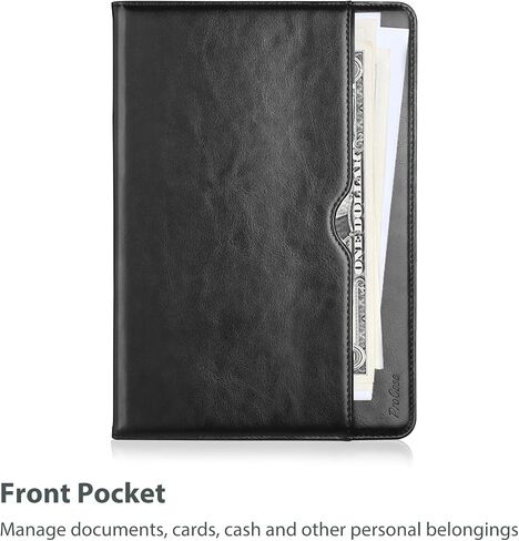 Procase for Galaxy Tab S6 Lite 10.4 Inch 2024/2022/2020 مع حامل القلم S ؛ Premium Pu Leather Folio Business Stand Cover مع حزام يدوي ؛ حامل القلم الرصاص الجيب الأمامي -سوط in Kuwait