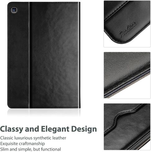 Procase for Galaxy Tab S6 Lite 10.4 Inch 2024/2022/2020 مع حامل القلم S ؛ Premium Pu Leather Folio Business Stand Cover مع حزام يدوي ؛ حامل القلم الرصاص الجيب الأمامي -سوط in Kuwait