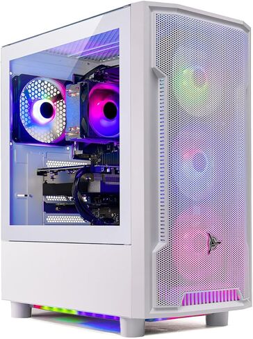 Skytech Gaming Archangel Desktop PC ، Intel i5 13400f 2.5 GHz (4.6GHz Turbo) ، NVIDIA RTX 5060 TI 8GB ، 1TB NVME SSD ، 32GB DDR5 RAM 5200 RGB ، 650W GOLD PSU ، WI ، WIN 11 in Saudi Arabia