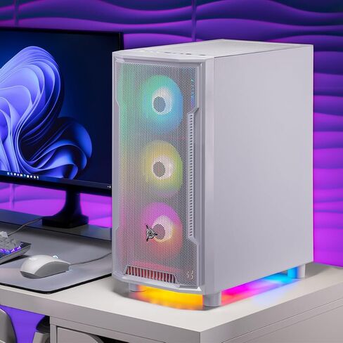 Skytech Gaming Archangel Desktop PC ، Intel i5 13400f 2.5 GHz (4.6GHz Turbo) ، NVIDIA RTX 5060 TI 8GB ، 1TB NVME SSD ، 32GB DDR5 RAM 5200 RGB ، 650W GOLD PSU ، WI ، WIN 11 in Saudi Arabia