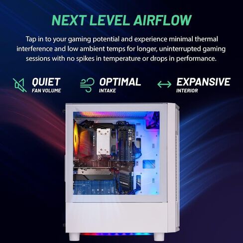 Skytech Gaming Archangel Desktop PC ، Intel i5 13400f 2.5 GHz (4.6GHz Turbo) ، NVIDIA RTX 5060 TI 8GB ، 1TB NVME SSD ، 32GB DDR5 RAM 5200 RGB ، 650W GOLD PSU ، WI ، WIN 11 in Saudi Arabia