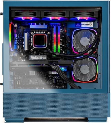 Skytech Gaming Azure Desktop PC ، Ryzen 7 7800x3d 4.2 GHz (5GHz Turbo) ، AMD RX 9060 XT 16GB ، 1TB Gen4 NVME SSD ، 32GB DDR5 RAM 5200 RGB ، 650W GOLD PSU ، 360MM ARGB AIO ، WI-FI ، WIN 11 in Saudi Arabia